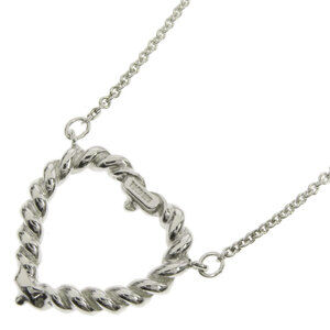 Tiffany Twisted Heart Necklace Silver